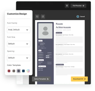 Sollicitatiebrief en cv maker editor